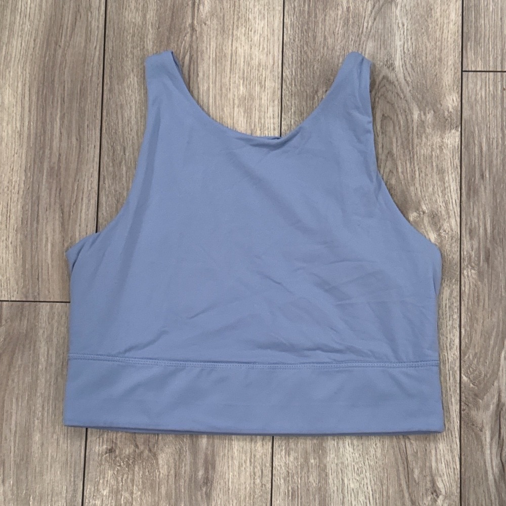 Joy Lab High Neck Racerback Sports‎ Bra Blue Medium Athletic Activewear